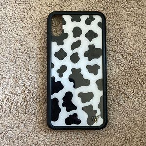 Cow print Wildflower iPhone XS Max case